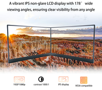 Moniteur portable compatible 15,6 pouces IPS 1920*1080p avec support intégré pour smartphone, ordinateur portable et ordinateur.
