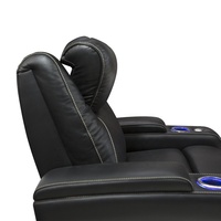 Canapé inclinable électrique moderne JKY Furniture avec structure métallique, revêtement en cuir, télécommande et mouvement coulissant réglable