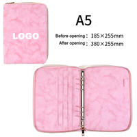 Porte-documents en cuir PU avec fermeture éclair, organiseur, porte-stylo, porte-cartes, classeur pour carnet, design moderne et portable, idéal pour les cadeaux d'affaires