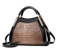 2024 New Crocodile Pattern Große Kapazität Textur Big Bag, Single Shoulder Cross body, Western Style Beauty Bag im europäischen Stil
