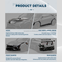 Accessoires de voiture, kit carrosserie en fibre de carbone sèche pour Lamborghini Urus SE 2025+, mise à niveau vers le style Msy, pare-chocs de voiture complet, kit carrosserie