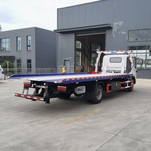 Small FAW 4x2 <b>Flatbed</b> Tow <b>Truck</b> 3 Ton 5 Ton Slidebed Wrecker Rollback Car Carrier for Sale - Product Image 5