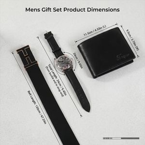Ensemble cadeau pour homme Fancy & Co, montre, portefeuille, stylo, boucle de ceinture, occasion formelle professionnelle - Product Image 2