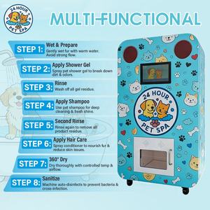Machine de lavage automatique complète pour animaux de compagnie, directement de l'usine, pour points de <span class=keywords><strong>service</strong></span> communautaire extérieurs, distributeur automatique de bain pour animaux - Product Image 4