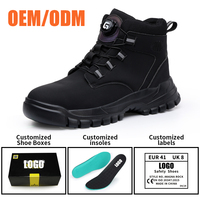 Botas de Trabajo Antideslizantes de Caña Alta para Hombre GUYISA, Calzado de Seguridad de Protección Laboral de Verano, Antiaplastamiento y Antipinchazos