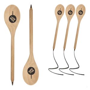 Supplier Creative Shaped Eco-friendly Spoon Pen 3D Wooden Ballpoint Pen Laser Engraving <b>Printing</b> Color for Advertising&Gift - Product Image 1