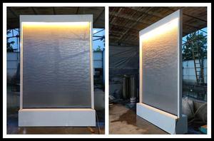 Fontaine décorative d'intérieur en treillis métallique argenté, style Art Déco, avec fonction d'eau, thème Fuji Rouge, <span class=keywords><strong>vente</strong></span> directe usine - Product Image 4