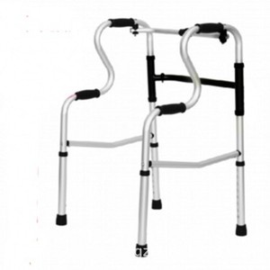 Aluminum Alloy <b>Walker</b> With Double Bend Design For Elderly And Disabled Mobility Aid Four Legged Support <b>Frame</b> - Product Image 1