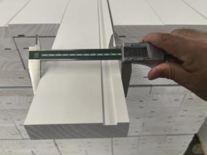 Witgeprimed Zachthout Branddeur Voering - Product Image 4