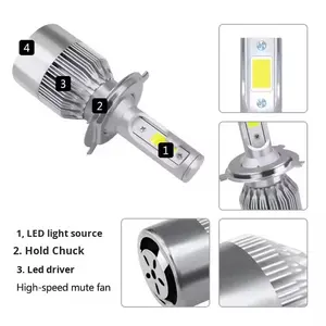 Faros LED para Auto TS C6 Modificados H4/H7/H11, Universales, 12V 36W, 6000K, <span class=keywords><strong>Luz</strong></span> Alta/Baja, Plug-and-Play, Luces Antiniebla, 3800 Lúmenes - Product Image 4
