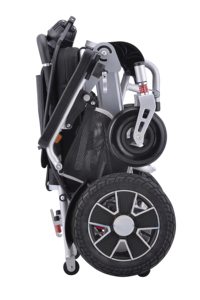 Silla de ruedas eléctrica de 4 ruedas de aluminio ligero, silla de ruedas motorizada para discapacitados reclinable inalámbrica suministrada directamente de fábrica - Product Image 4