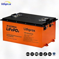 Batería Plegable para Silla de Ruedas de Grado Automotriz LiFePO4 38.4V 200AH, Larga Vida Útil, Alta Potencia para Scooter de Movilidad, UN38.3 CE