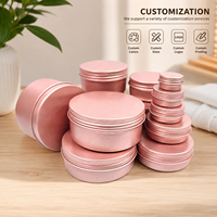 Boîte en aluminium personnalisée avec couvercle, boîte en métal de qualité alimentaire pour le thé, le café, les bonbons, les bougies, emballage rond, fournisseur en gros