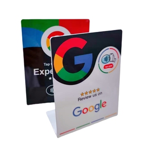 Soporte de Mesa NFC Personalizado para Redes Sociales, Aplicaciones de Pago y Reseñas, Soporte de Exhibición para Negocios, Reseñas de 5 <span class=keywords><strong>Estrellas</strong></span> y Reseñas por Toque - Product Image 1