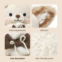 Peluche Chien Chiot Marshmallow Amusant, Adorable Poupée, Coussin de Sommeil, Cadeau d'Anniversaire Unisexe pour 14 ans et plus
