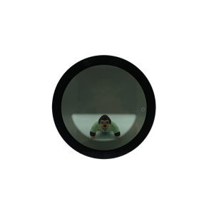 Écran d'affichage frontal semi-transparent noir en verre trempé IP65 avec boîtier métallique pour instruments solaires extérieurs, médicaux, OEM, vente en gros - Product Image 2