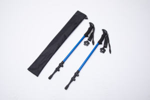 ไม้เท้าเดินป่าแบบพับได้ ดีไซน์ใหม่ ทำจากอลูมิเนียมอัลลอยด์ พร้อมด้ามจับไม้ก๊อกและระบบล็อคแบบพลิกเร็ว - Product Image 4