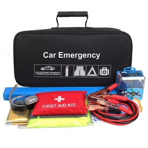 Noodautokit, noodhulpmiddelenset voor voertuigen en vrachtwagens met luchtcompressor, startkabels en EHBO-<span class=keywords><strong>kit</strong></span> - Product Image 1