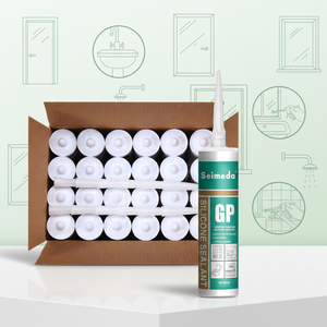 Silicone Acétique Robuste <span class=keywords><strong>pour</strong></span> Fenêtres, Résistant aux UV, à l'Acide et aux Intempéries, à Séchage Rapide, <span class=keywords><strong>pour</strong></span> la Réparation d'Aquariums et <span class=keywords><strong>de</strong></span> Vitrages - Product Image 1