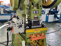 AOXUANZG 40T Machine de poinçonnage mécanique deux-en-un pour supports de matériaux avec alimentateur servo, moteur pour ligne de production de codes d'angle