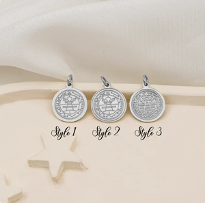 Collier Sceau de Salomon plaqué or 18 carats par Demir Uluer, pendentif secret personnalisé Solomont, bijoux délicats de Salomon, roi Salomon - Product Image 4