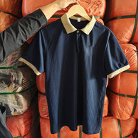 Kaos Polo Golf Pria Lengan Pendek Kasual Bekas Bermerek Desainer untuk Dewasa