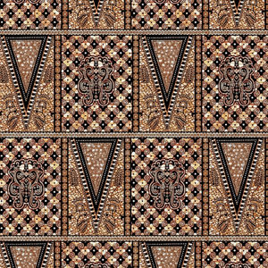 Tissu africain authentique en coton imprimé à la cire 45 Largeur Vibrant Ankara pour la couture et le design - Product Image 1