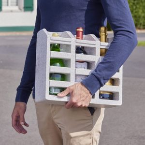 Support de bouteille <span class=keywords><strong>en</strong></span> polypropylène expansé (EPS) personnalisé, matériau de protection antichoc et isolant pour emballage et stockage - Product Image 6