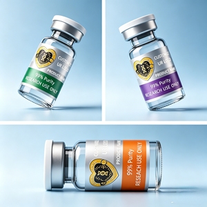Etiquetas personalizadas para botellas de péptidos biotecnológicos de 3ml/5ml, pegatinas bioseguras con cajas individuales a juego para viales. - Product Image 6