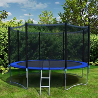 Venta al por Mayor de Trampolines Redondos para Interiores y Exteriores de 6, 8, 10, 12, 13, 14, 15 y 16 Pies con Red de Seguridad para Adultos y Niños