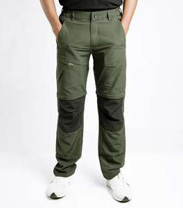 Vente chaude de pantalons de trekking convertibles pour hommes avec pantalons <span class=keywords><strong>d</strong></span>étachables à shorts pantalons Softshell respirants pour la randonnée personnalisée - Product Image 1