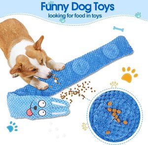 Pronto per la spedizione di coniglio blu piccolo Snuffle tappetino durevole cane cigolante giocattolo di velluto interattivo peluche cane giocattoli da masticare - Product Image 2