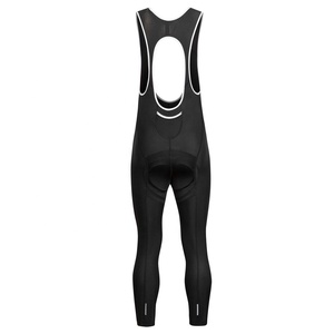 Cuissard à bretelles Unis, longueur longue, noir avec dos jaune, séchage rapide, évacuation de l'humidité, Spandex/Nylon, cuissard VTT personnalisé - Product Image 2