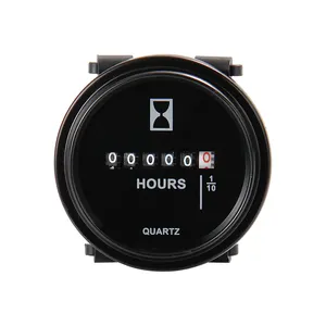 Industry Round AC Hour Meter 220v For Excavator,Mechanical Hour Meter for Diesel Engine