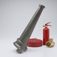 Lance d'incendie en aluminium KY51 de style russe, norme GOST, 51 mm, jet droit, lance à eau