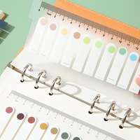 Marcadores de Página, Pestañas Adhesivas para Índice, Notas Adhesivas, Banderitas Escribibles, Marcadores Autoadhesivos, Regla para Cuaderno