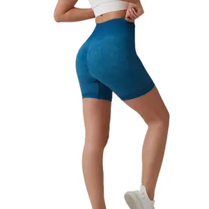 Naadloze Yogabroek Met Hoge Taille En Korte Leggings Voor Dames Met Push-Up Fitnesskleding Heuplift Fietsbroek, Dance Hardlopen