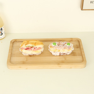Bamboo Serving <b>Tray</b> Rectangular 9x6x1Cm Household Dessert Plate <b>Tea</b> <b>Tray</b> Fruit Plate Dry Brewing <b>Tray</b> - Product Image 3