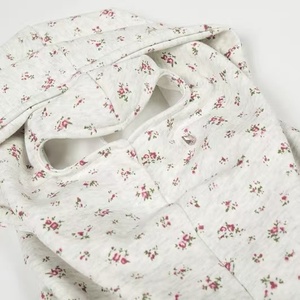 Felpa con Cappuccio Impermeabile con Zip e Stampa Floreale 100% Cotone per Uomo e Donna Vestibilità Ampia Invernale per Figure Piccole - Product Image 4