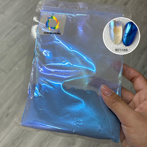 <span class=keywords><strong>Poudre</strong></span> de maquillage pour ongles SH Aurora BT Series, <span class=keywords><strong>effet</strong></span> miroir chromé brillant polarisé en acrylique, taille des particules 18-22 µm, <span class=keywords><strong>effet</strong></span> perle Aurora - Product Image 2