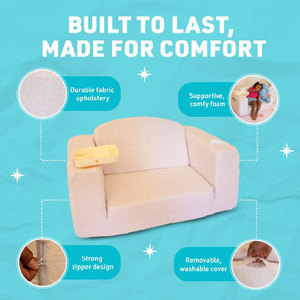 Giving Tree <b>Kids</b> Foldable <b>Sofa</b> With Tray And Cup Holder For Children 3 Years And Above - Product Image 3