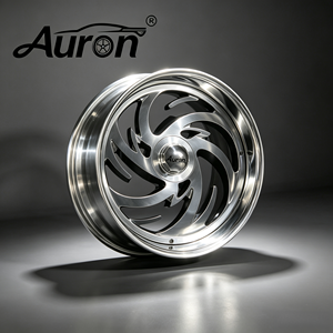 Jantes en alliage d'aluminium forgé Auron 5.25x17, design multi-rayons poli pour la mise à niveau des voitures particulières - Product Image 3