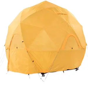 Yeni açık kalınlaşmış fırtına geçirmez çift katmanlı kamp t alüminyum alaşım özelleştirilmiş aile kutup topu OEM çadır