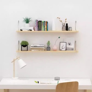 <b>Wall</b> <b>Mounted</b> <b>Shelf</b> Aluminum Rectangle Living Room Storage Bookshelf Neatening Organization Multiple Specifications - Product Image 2