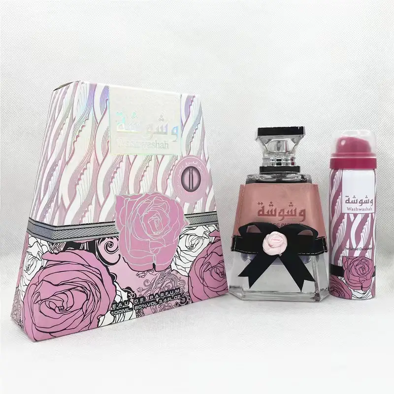 Wholesale Qifei Lady Perfume Luxury Gift Box 2024 Hot Selling Washwashah Dubai Mideast Arabian EAU DE PARFUM For Women