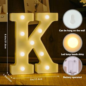 Letras Luminosas LED con Luz Cálida y Fría para Decoración de Bodas, Bares, Fiestas Nocturnas y Cumpleaños - Product Image 4