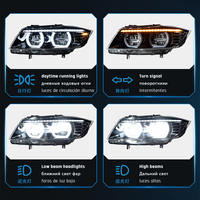 Phare avant de style automobile pour BMW Série 3 E90, phare LED 2005-2012, lentille de projecteur haute puissance, signal dynamique DRL, pièces automobiles