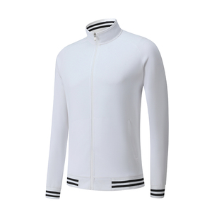 Logotipo personalizado Ropa deportiva Gimnasio Fitness Hombres Chaqueta 90% Nylon 10% Spandex Entrenamiento Cremallera Chaqueta para hombres - Product Image 4
