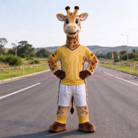 Costume de Mascotte Girafe Personnalisé de l'Usine Chinoise de Mascottes – Tenue en Peluche pour Adulte, Idéale pour Fêtes d'Halloween et Spectacles