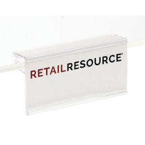 Porta cartellino del prezzo del supermercato personalizzato mensola in PVC che parla a faccia aperta C-canale porta biglietti per 1/4 "ripiani in vetro spesso - Product Image 6